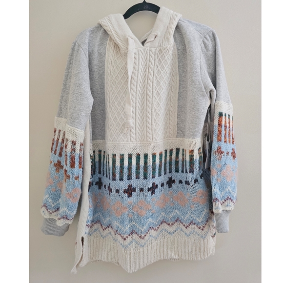 Anthropologie Clothing Daily Practice Sylvia Contrast Sweater Size L - Picture 4 of 7
